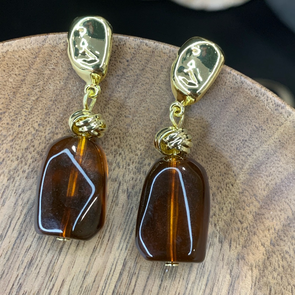 Vintage Earrings 13 Toffee Candy